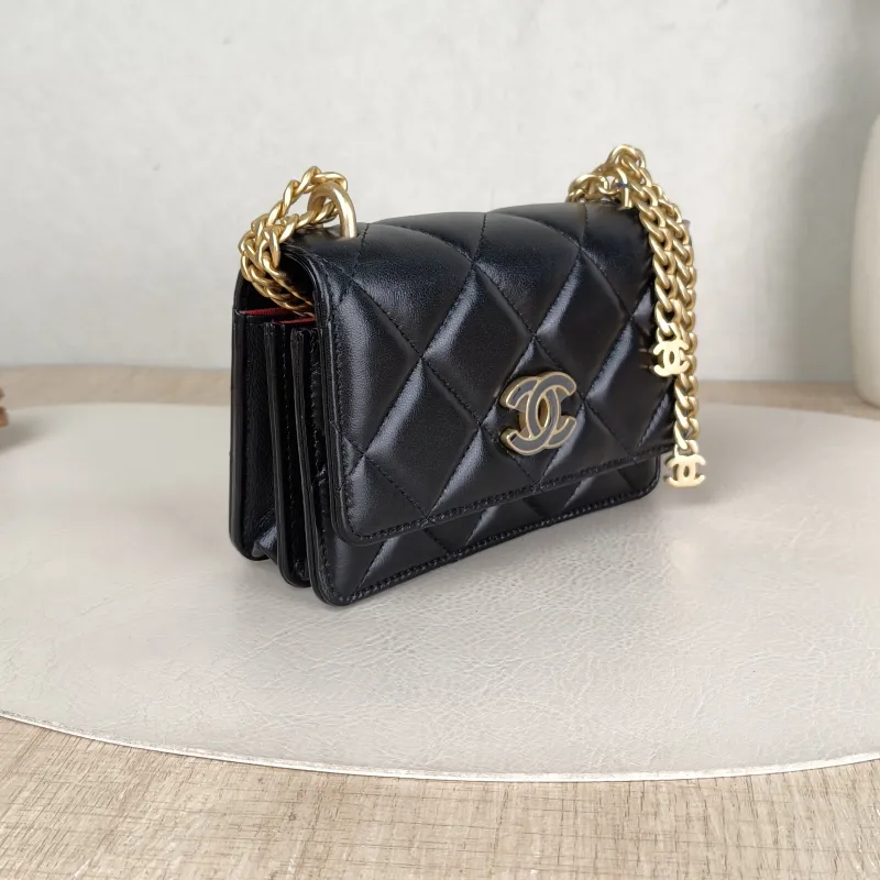 Chanel Crossbody Bag CF WOC Black Lambskin Mini 15 × 5 × 10 cm 31 — cover view 5 of 5
