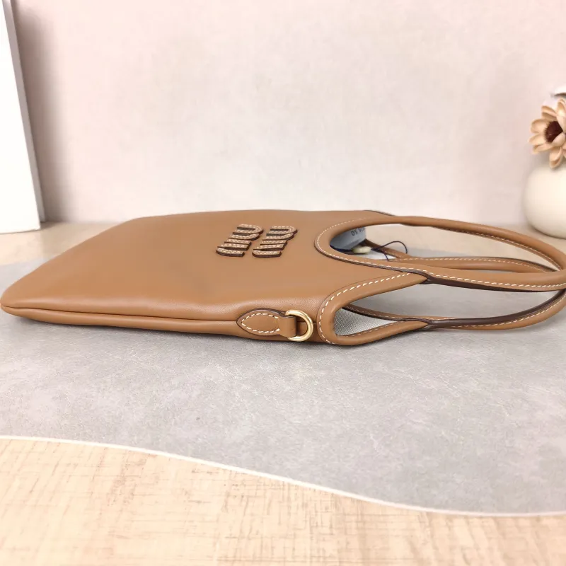 Miumiu Shoulder Bag IVY Tote Shopping Tote CC alfskin Mini 20*24 — detail view 6 of 10