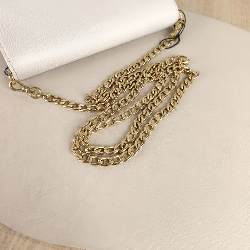 PRADA Crossbody Bag Crossbody Bag White Calfskin One Size 20 × 4 × 13 cm — detail view 8 of 13