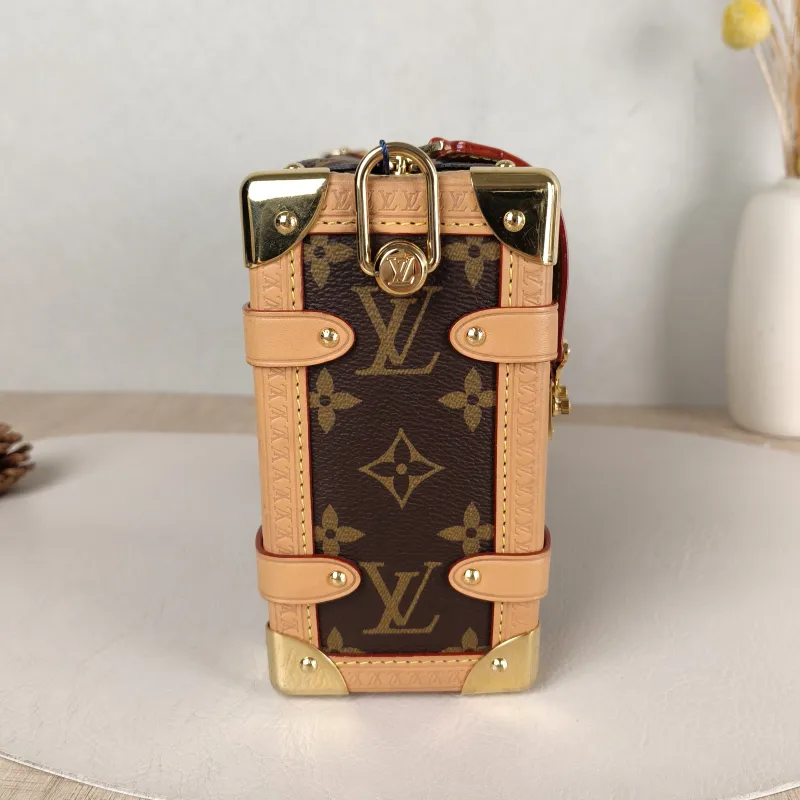 Louis Vuitton Crossbody Bag Side Trunk Box Monogram PVC Medium 23.5 × 8.5 × 16 cm — detail view 10 of 11