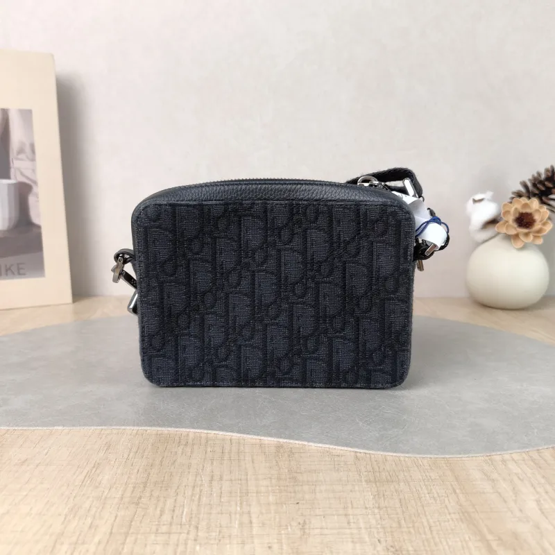 DIOR Shoulder Bag oblique Shoulder Bag Black Monogram Canvas 17 × 5 × 12 cm — cover view 5 of 5