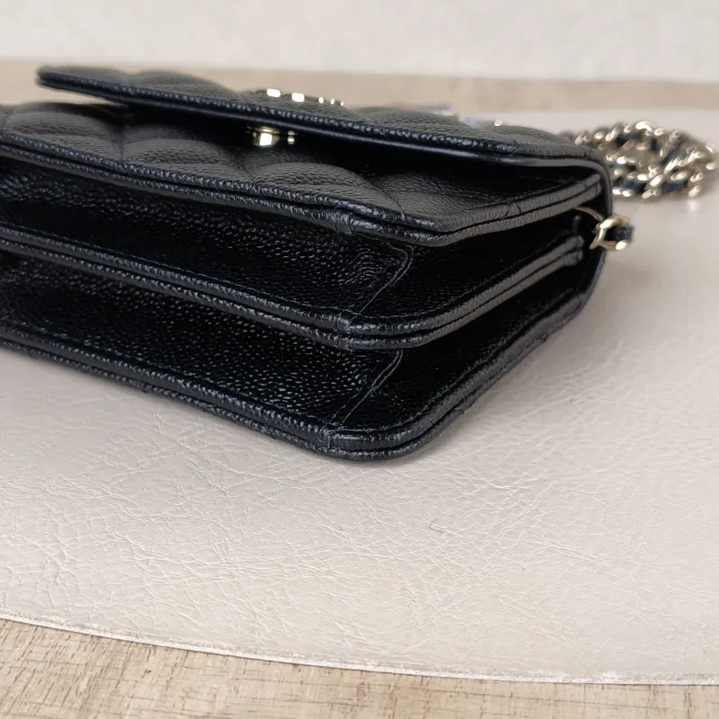 Chanel Crossbody Bag Crossbody Bag Black Grained Calfskin One Size 13 × 4 × 10 cm — detail view 6 of 13