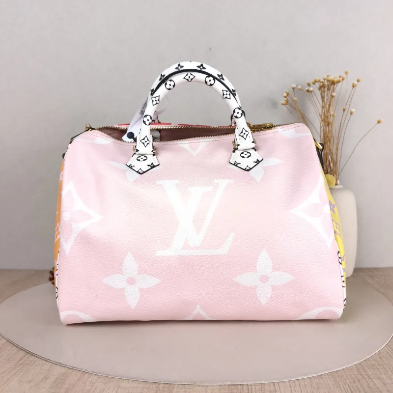 Louis Vuitton Top Handle Bag Speedy30 Colorblock PVC Large 30 × 17 × 21 cm — cover view 4 of 5