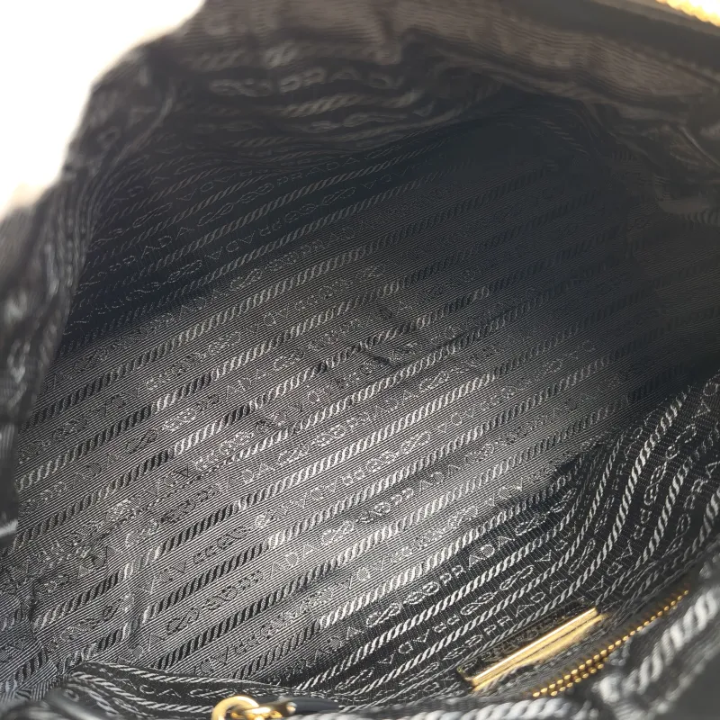 PRADA Crossbody Bag Black with Gold-Tone Hardware Crossbody Bag Black Lambskin One Size26 × 11 × 17 cm — detail view 1 of 12