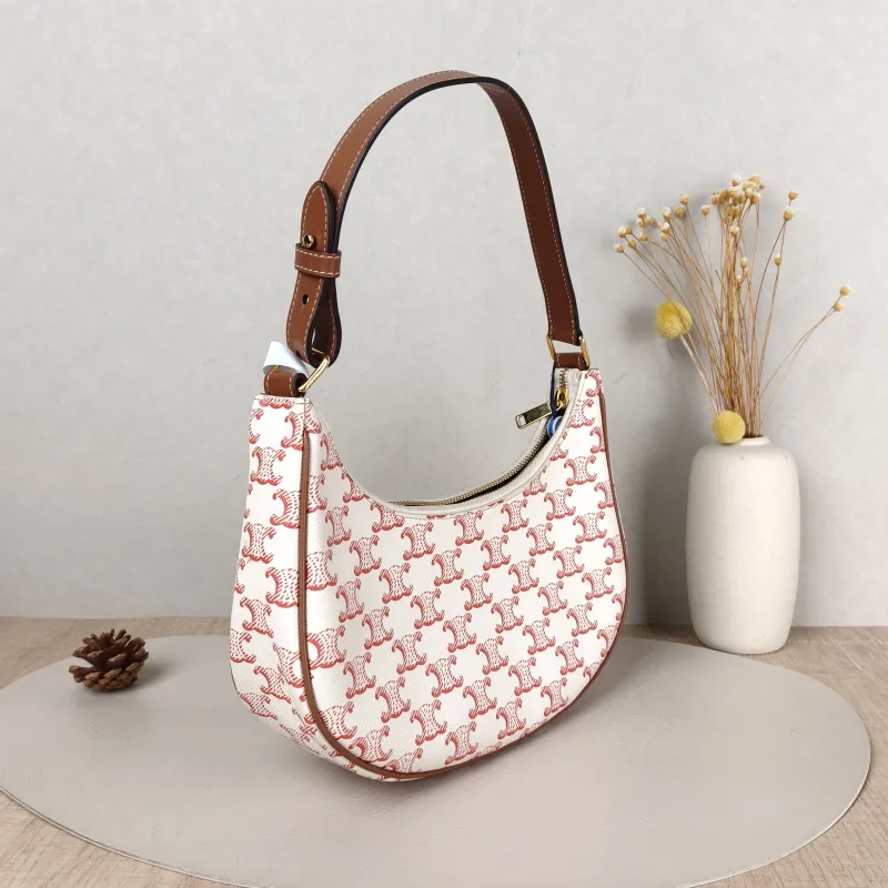 CELINE Shoulder Bag AVA White Red PVC Medium 23 × 6 × 13.5 cm — cover view 5 of 5