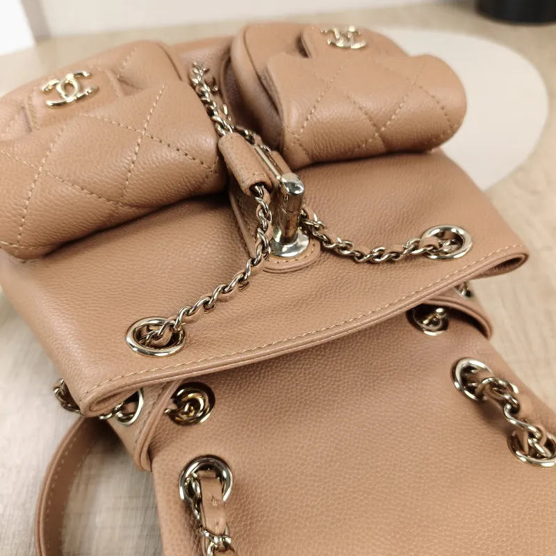 Chanel Backpack Duma Grained Calfskin Small16.5 × 10 × 17.5 cm — detail view 14 of 14