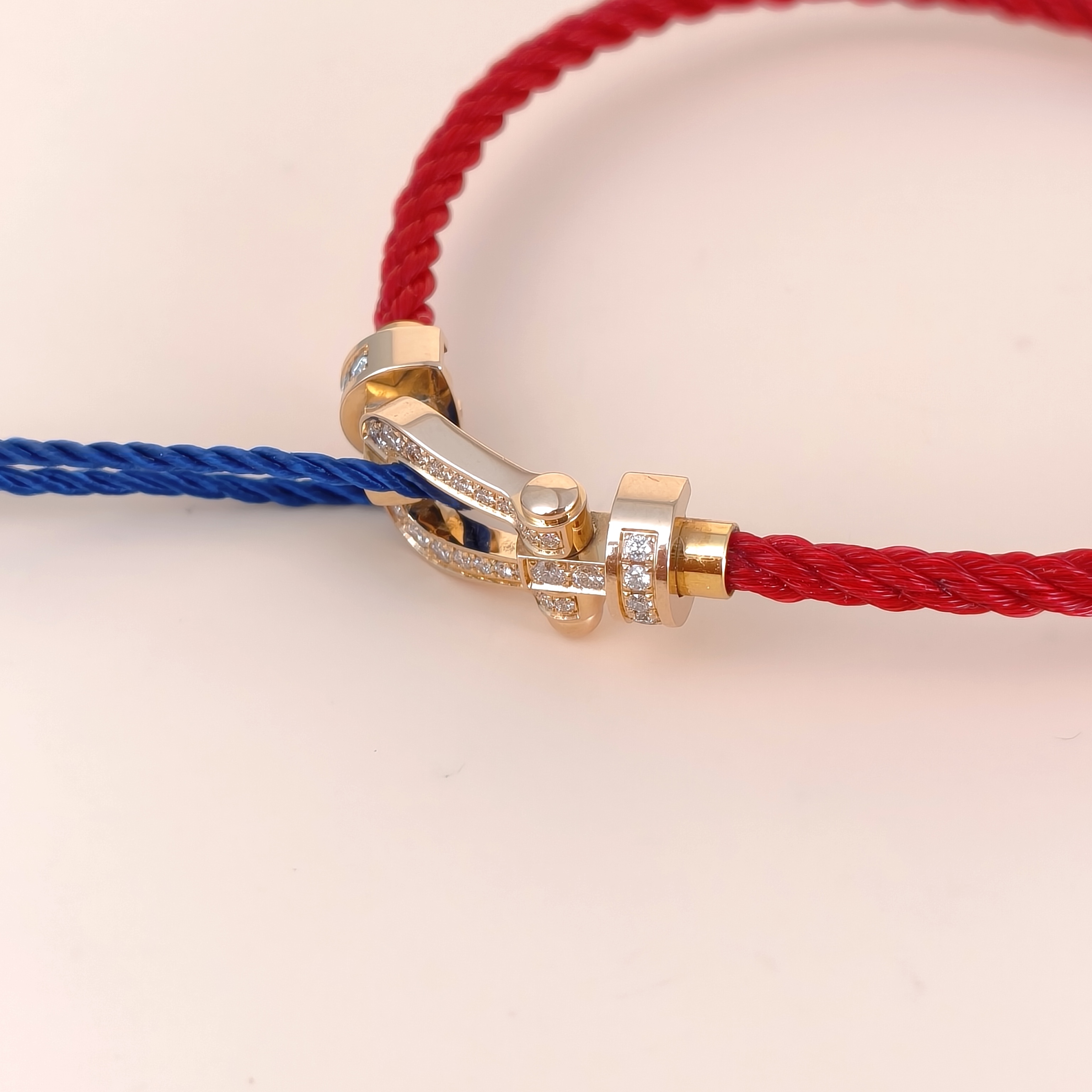FRED Bracelet Force 10 Collection Bracelet Gold Diamond18KR ose Gold Medium2*1cm — cover view 3 of 7