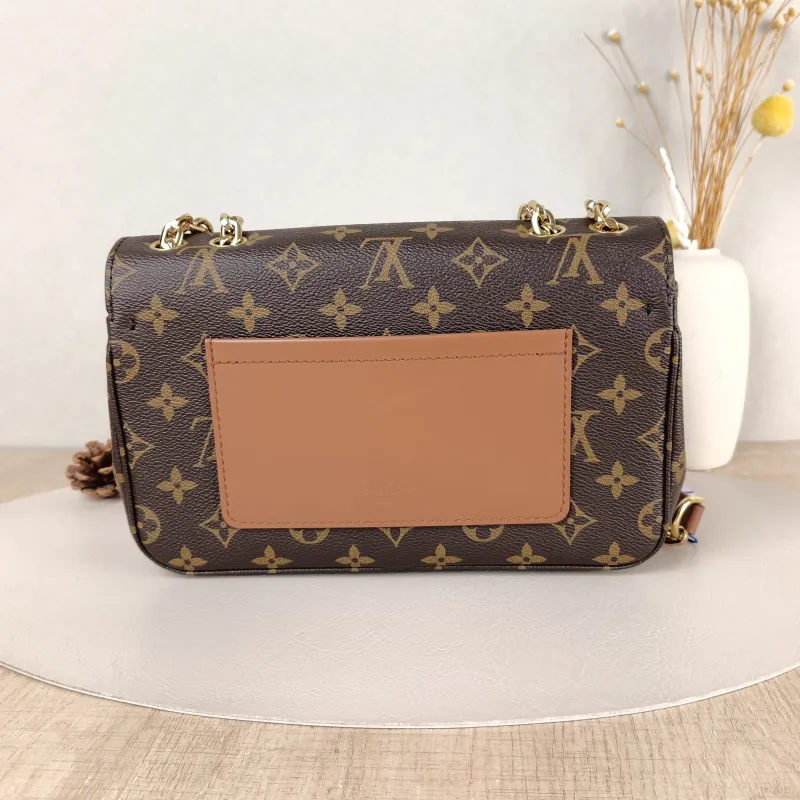 Louis Vuitton Crossbody Bag Marceau Chain Bag Caramel PVC · Calfskin One Size24.5 × 6.5 × 15 cm — cover view 3 of 5
