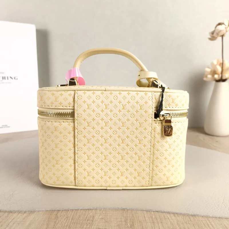Louis Vuitton Shoulder Bag VANITY POUCH Cosmetic Bag Calfskin One Size 19 × 6.5 × 11.5 cm — cover view 3 of 5