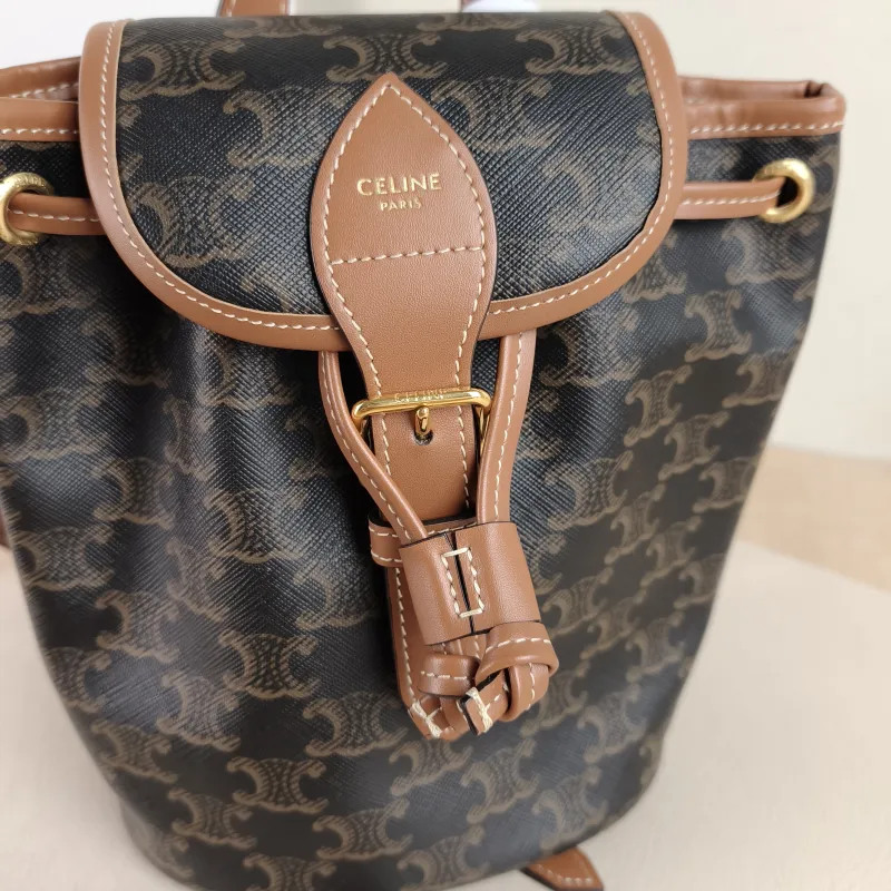 CELINE Backpack FOLCO Backpack Monogram PVC Mini 17 × 10 × 20 cm — detail view 6 of 10