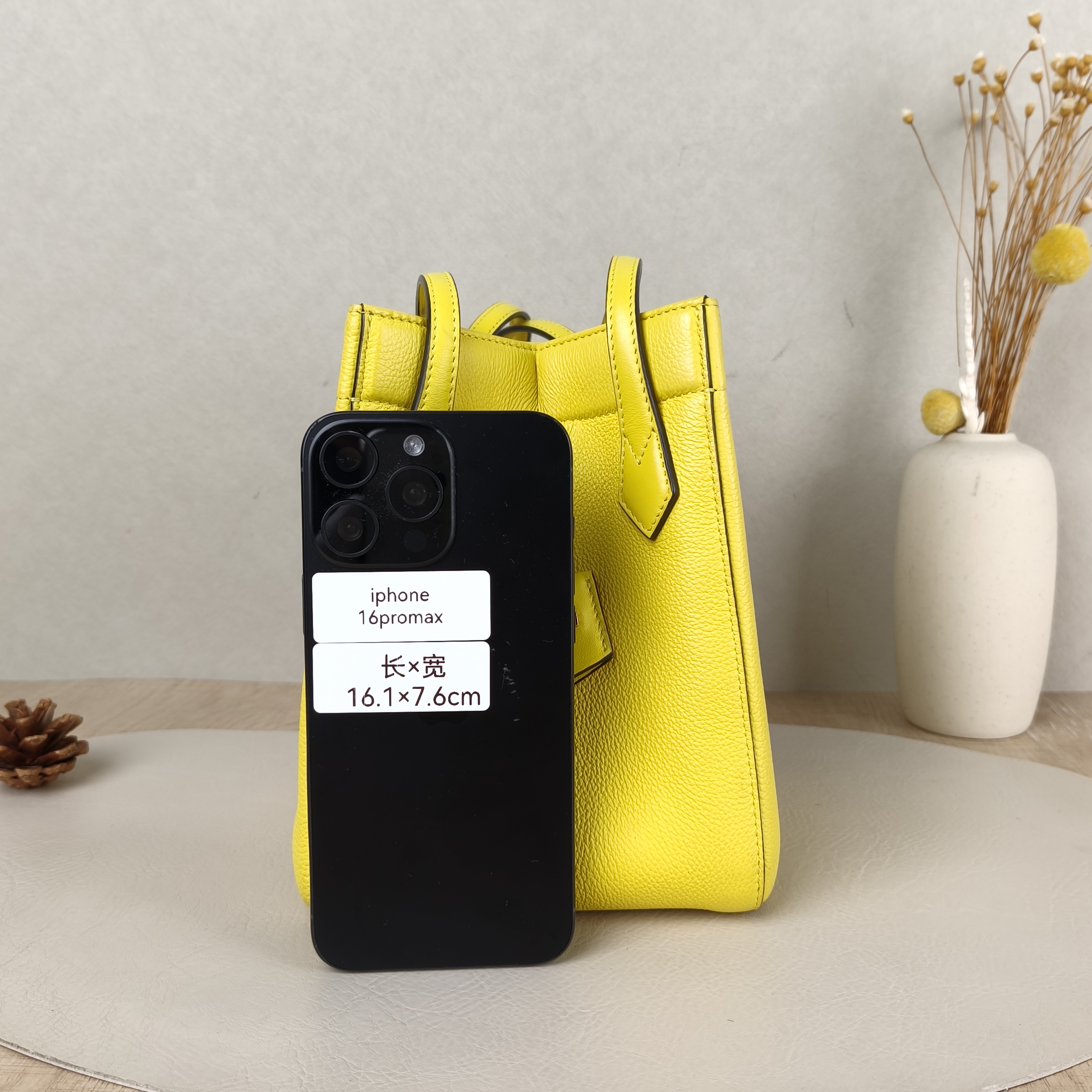 FENDI Top Handle Bagorigami Shoulder Bag Yellow Calfskinmini15 × 15 × 18.5 cm — cover view 2 of 5