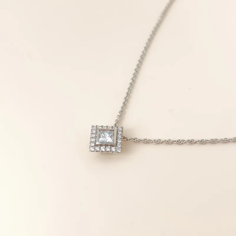 Tiffany&Co. Necklace Necklace PT950Diamond One Size41cm — cover view 10 of 10