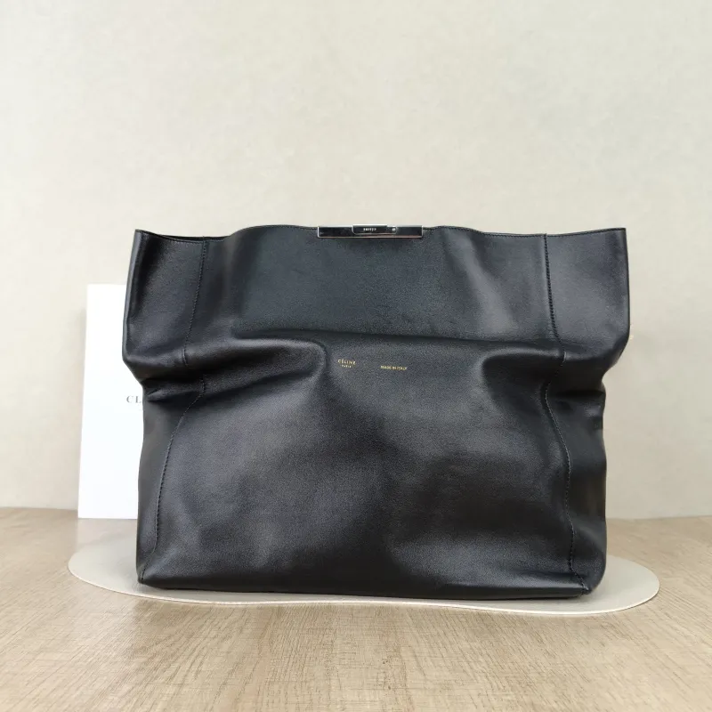 CELINE Clutch Clutch Black Calfskin