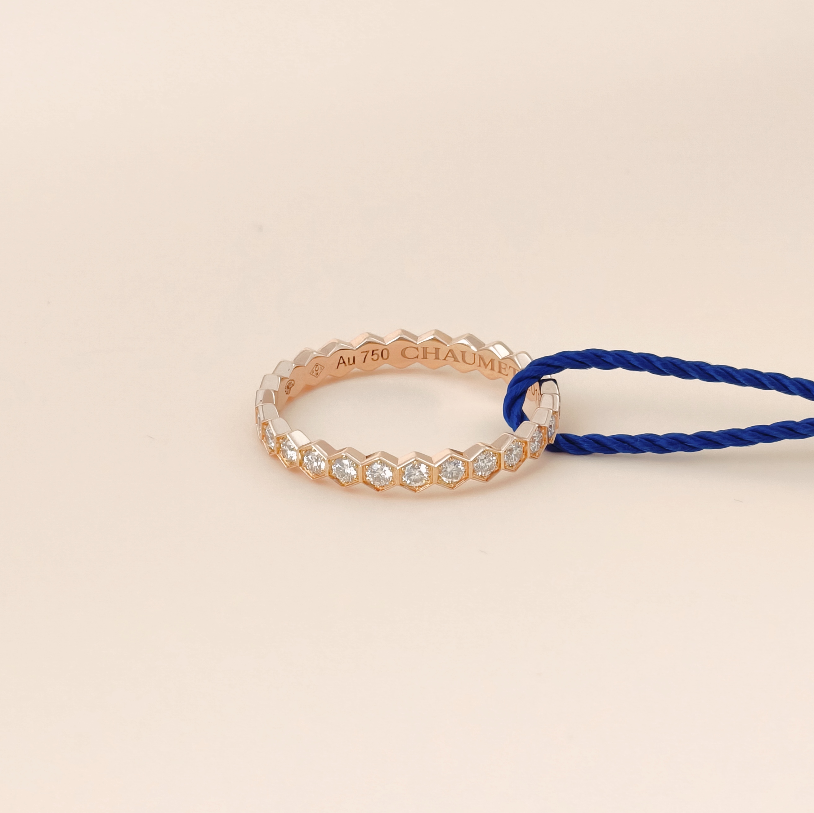 CHAUMET Ring Bee de · Collection Pavé Diamond Ring Rose Gold Diamond18KR ose Gold One Size50