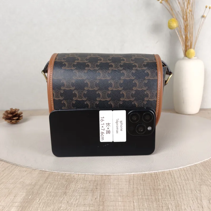 CELINE Crossbody Bag FOLCO Monogram PVC Medium 18.5 × 8 × 17 cm — cover view 2 of 6