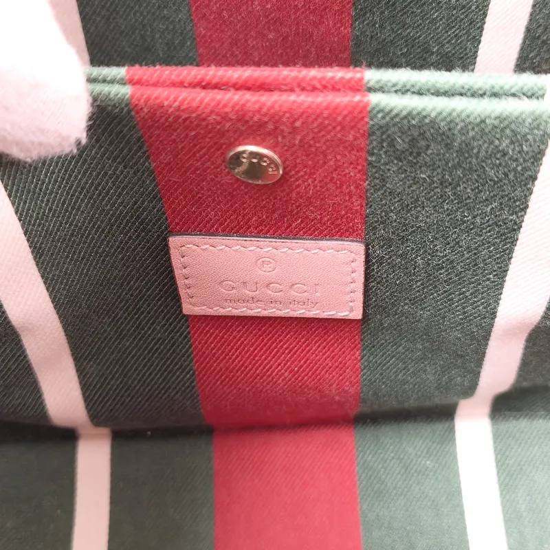 GUCCI Crossbody Bag GG Emblem Pink PVC Small 19 × 11 × 18 cm — detail view 9 of 10