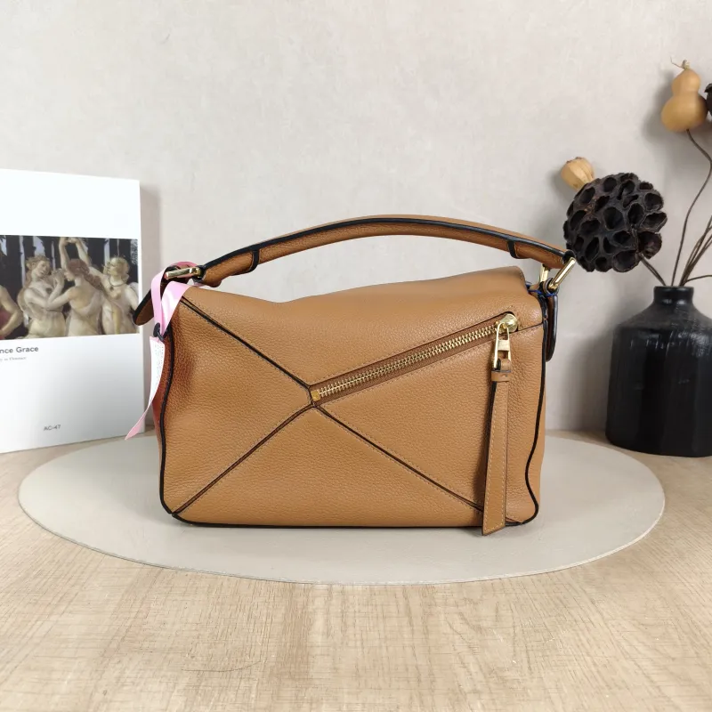 LOEWE Crossbody Bag Puzzle Caramel CC alfskin Small 24 × 10.5 × 16.5 cm — cover view 2 of 6
