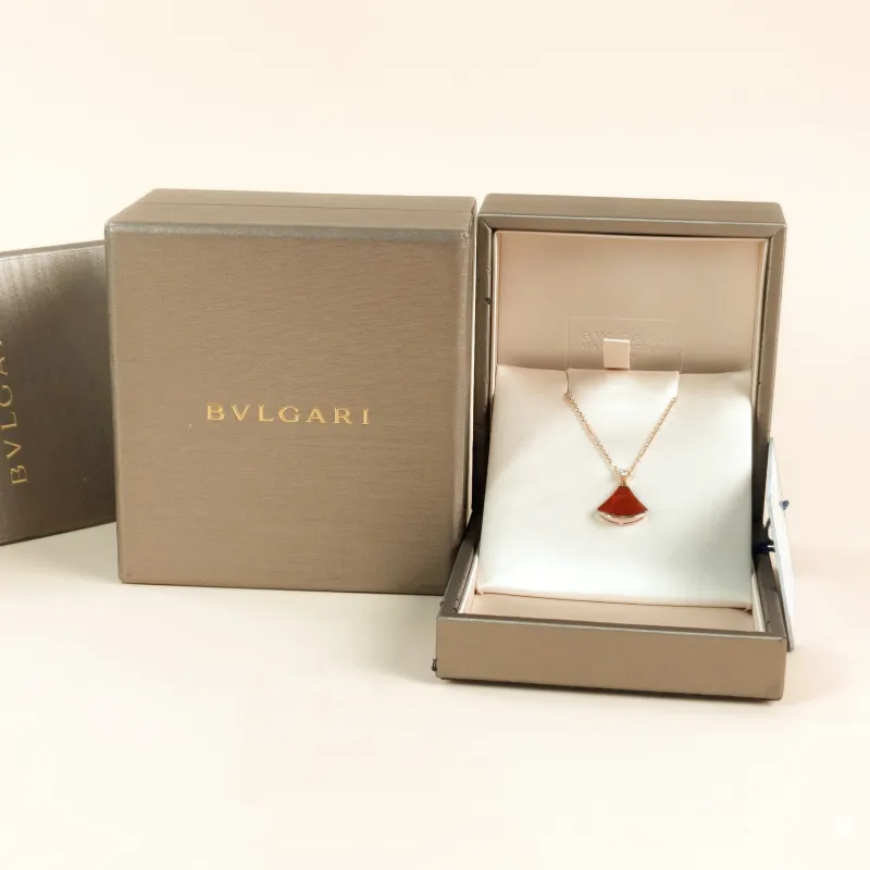 Bvlgari Necklace DIVAS’ DREAM Collection Diamond18KR ose Gold Small 44cm — cover view 7 of 10