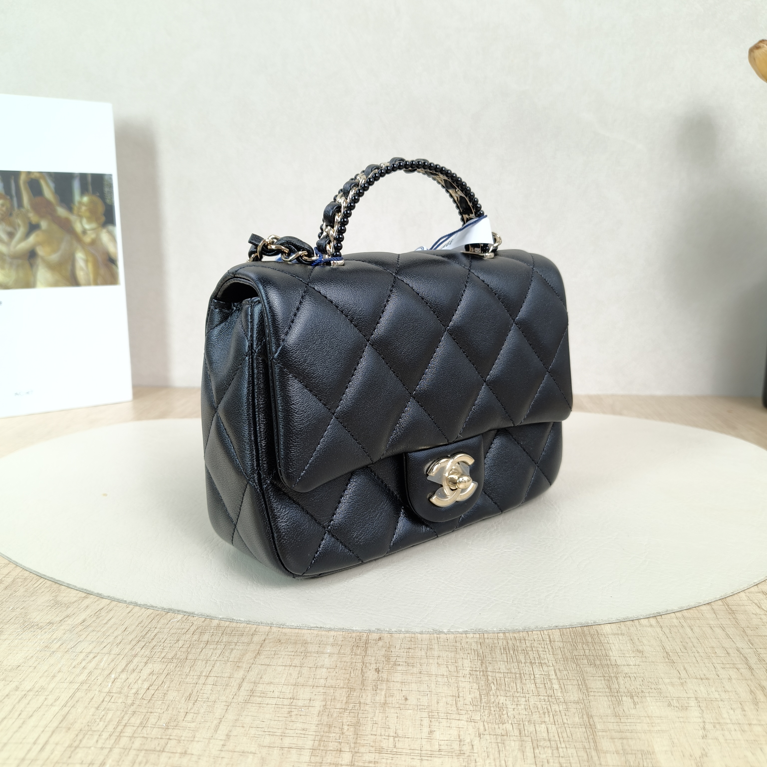 Chanel Crossbody Bag25p Woven Black Calfskinmini18.5 × 6 × 13 cm — cover view 5 of 5