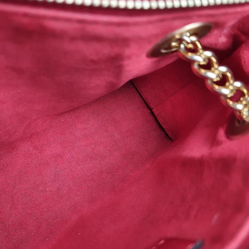 Louis Vuitton Crossbody Bag Surène BB Chain Bag Red Monogram PVC · Calfskin BB 24 × 11 × 17 cm — detail view 3 of 11