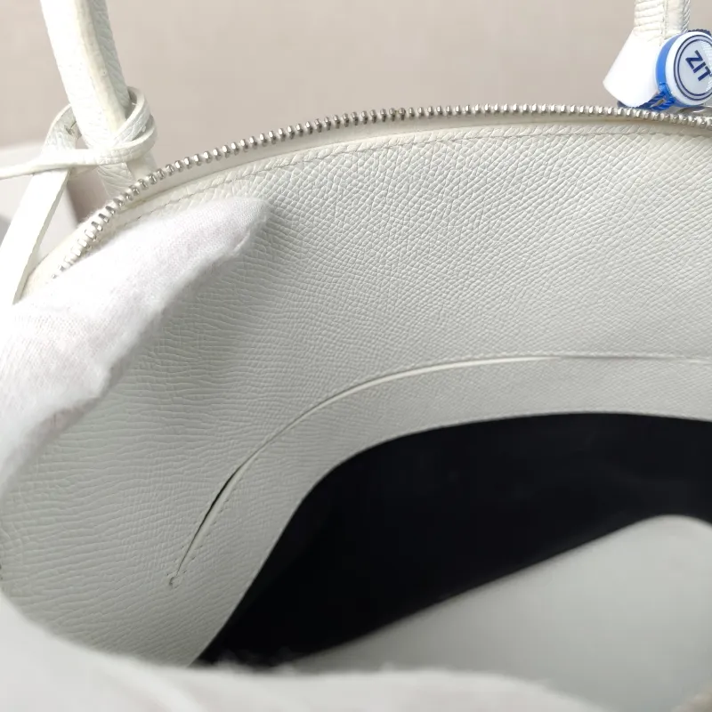 BALENCIAGA Top Handle Bag Ville Dome Bag White Calfskin Small26 × 11 × 22 cm — detail view 10 of 13