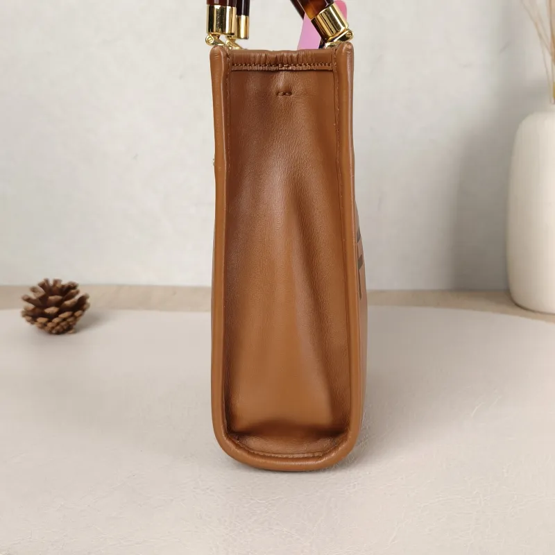 FENDI Crossbody Bag sunshine Caramel Calfskin Mini 13 × 6.5 × 18 cm — detail view 7 of 10