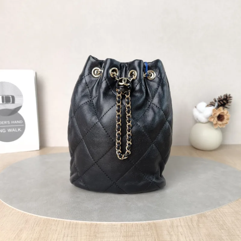 Chanel Backpack Backpack Black Lambskin One Size17 × 7.5 × 22 cm