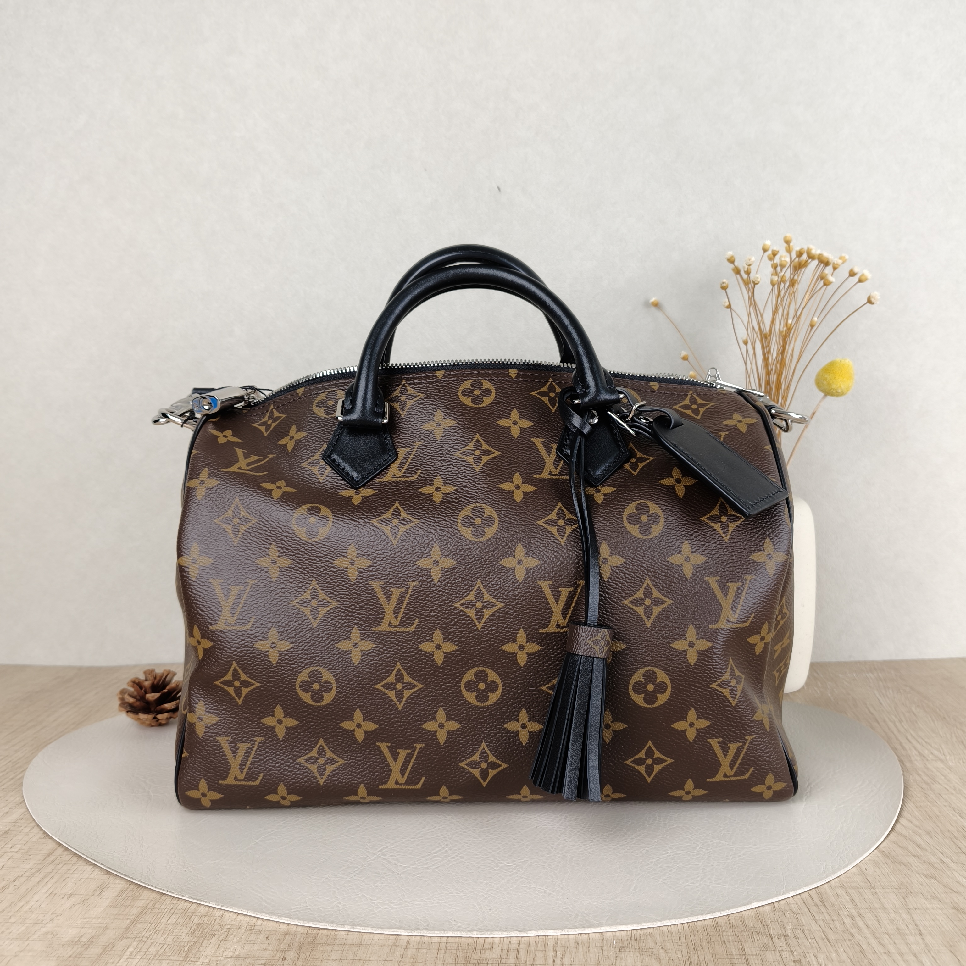 Louis Vuitton Shoulder Bag Speedy Soft 30Shoulder Strap Edition- Monogram PVC Large30 × 17 × 21 cm