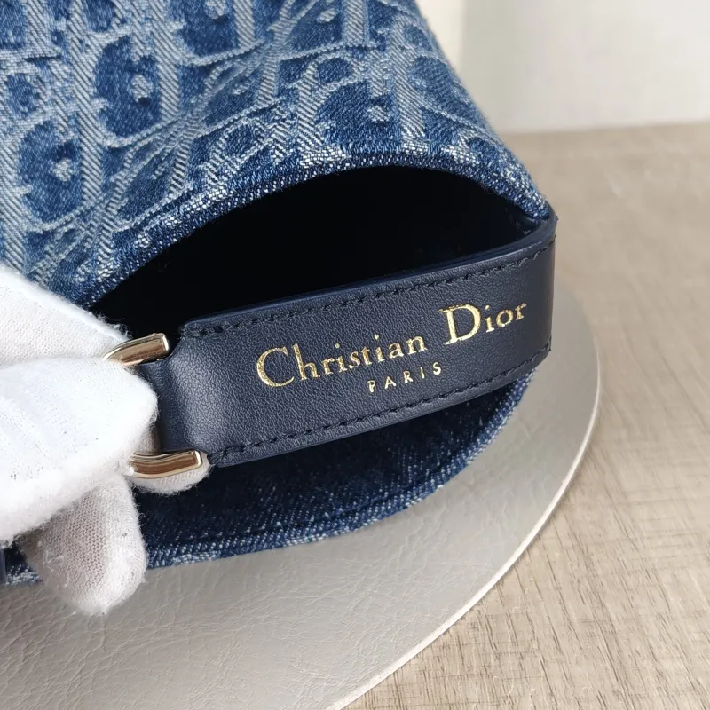 DIOR Top Handle Bag TOUJOURS Blue Medium28.5 × 17 × 21.5 cm — detail view 1 of 12