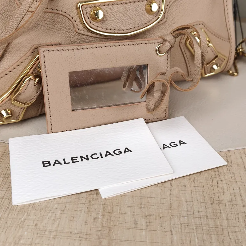 BALENCIAGA Crossbody Bag Classic City Pink Calfskin Mini 24 × 10 × 16 cm — detail view 11 of 11