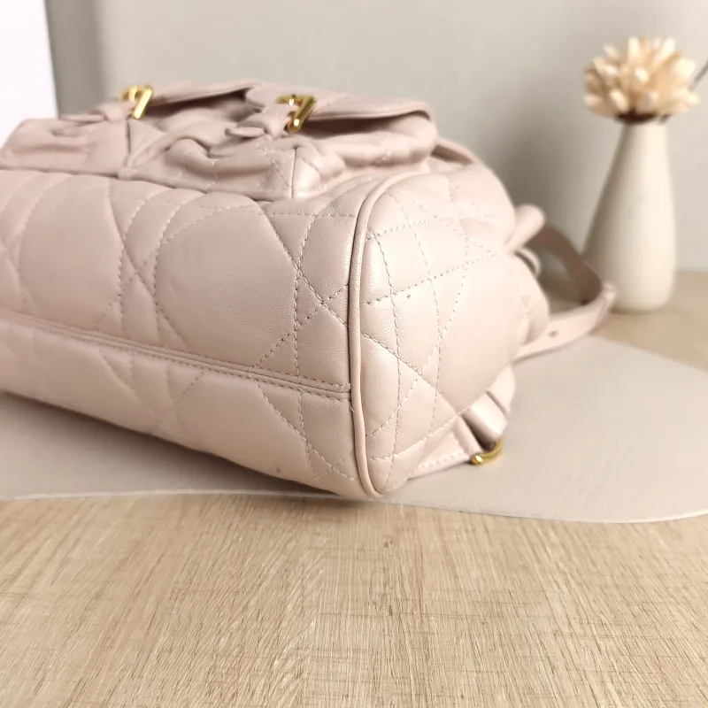 DIOR Backpack Caro Shoulder Bag Pink SL ambskin Medium 23 × 12.5 × 26.5 cm — detail view 5 of 11