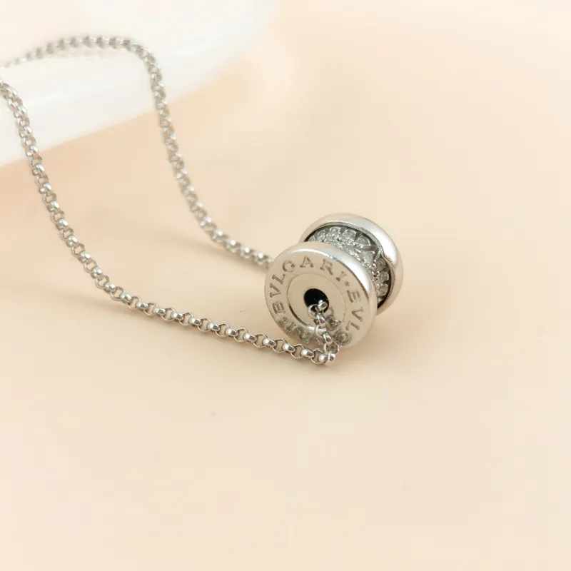 Bvlgari Necklace B.zero1 Pavé Diamond White Gold 18KW hite Gold Diamond Mini 44cm — cover view 9 of 9