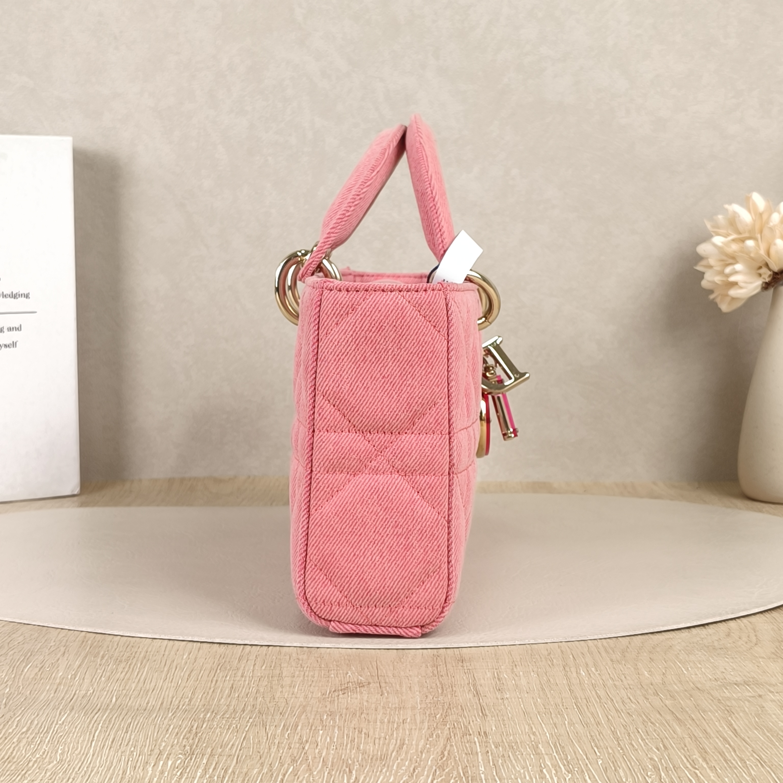 DIOR Top Handle Bag Lady D-Joy Pink Medium26 × 5 × 13.5 cm — cover view 6 of 8