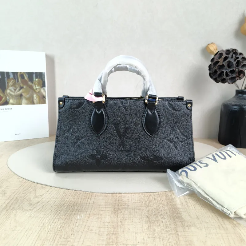 Louis Vuitton Crossbody Bag Onthego East West Two Straps Black Empreinte Embossed Calfskin Small 25 × 10 × 13 cm — cover view 6 of 6