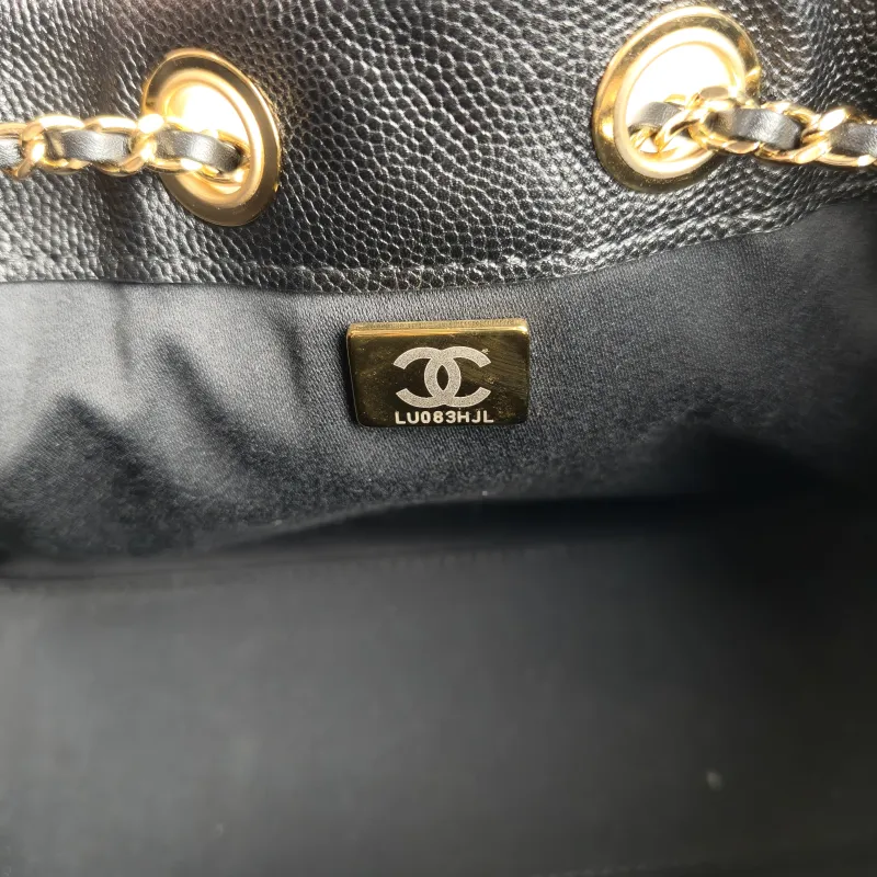 Chanel Shoulder Bag 25Bag Black Grained Calfskin Mini 20 × 12.5 × 22 cm — detail view 1 of 12