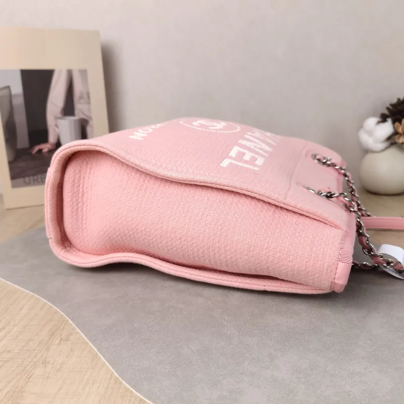 Chanel Shoulder Bag Pink One Size 26 × 10 × 26 cm — detail view 12 of 12