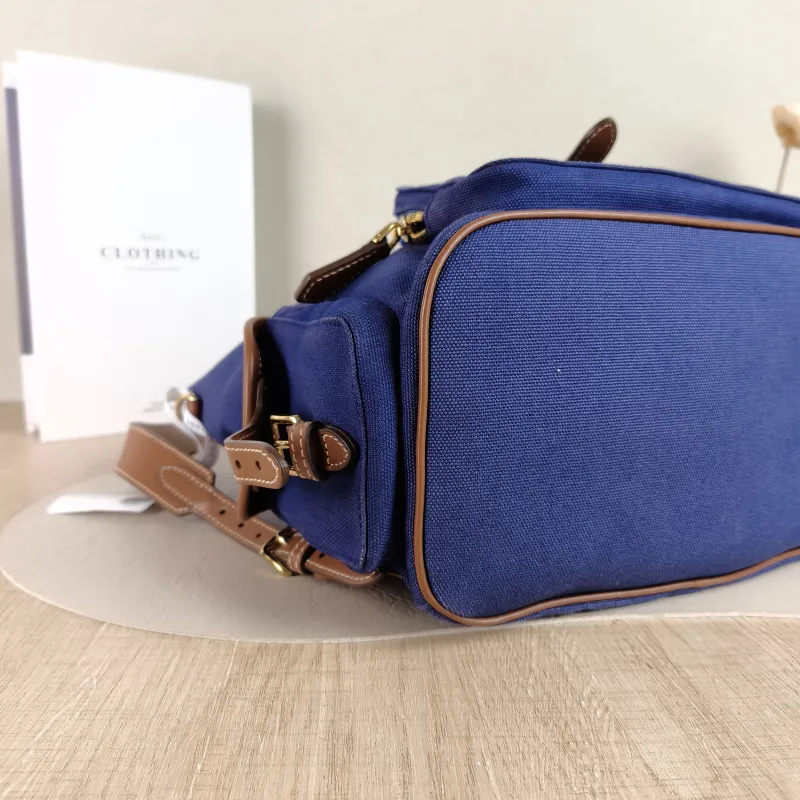 Miumiu Backpack Backpack Blue Canvas Large 25 × 12.5 × 29.5 cm — detail view 6 of 11