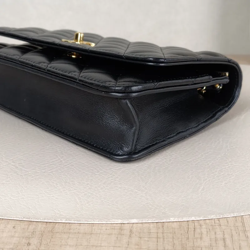 Chanel Crossbody Bagcf woc Black Calfskinmini19.2 × 3.5 × 12.3 cm — detail view 14 of 15