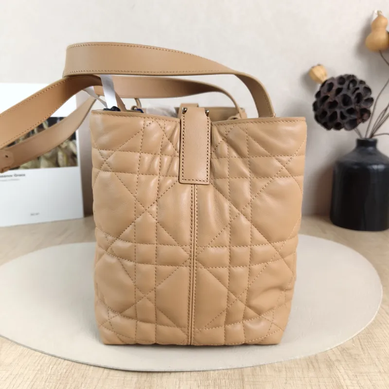 DIOR Top Handle Bag TOUJOURS Caramel Calfskin Medium 28.5 × 17 × 21.5 cm — detail view 3 of 14