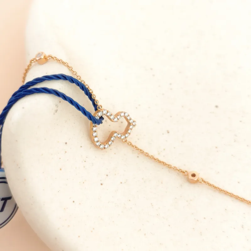 Qeelin Bracelet Wulu Collection Bracelet Rose Gold Diamond18KR ose Gold One Size 18cm — cover view 2 of 7