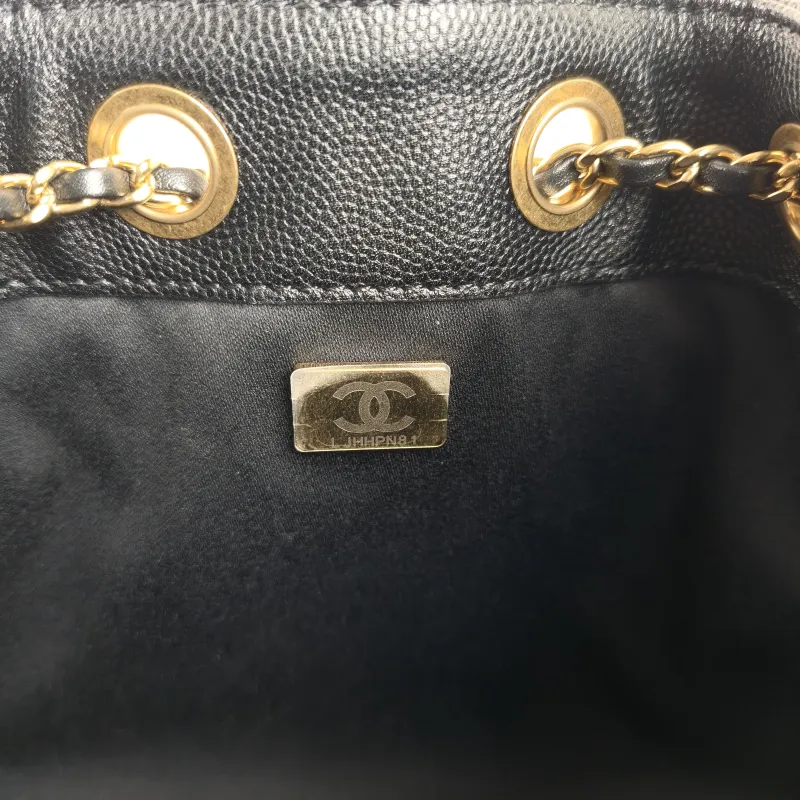 Chanel Shoulder Bag 25Bag Black Grained Calfskin Mini 20 × 12.5 × 22 cm — detail view 11 of 12