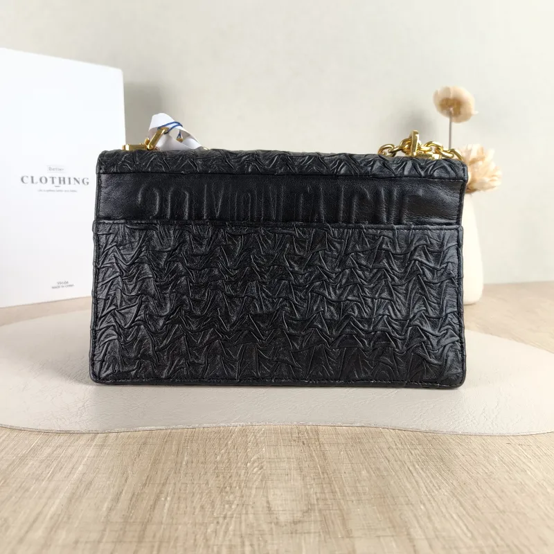 DIOR Crossbody Bag 30Montaigne 30 Edition Black Lambskin Medium 25 × 8 × 16.5 cm — cover view 3 of 5