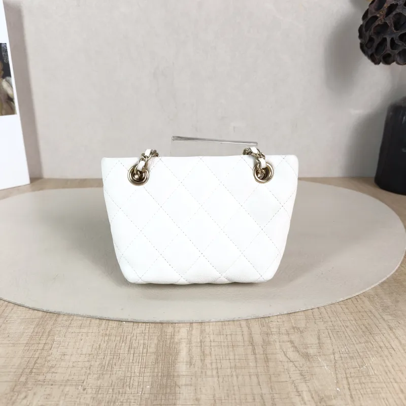 Chanel Shoulder Bag mini tote White Grained Calfskin 15 × 4 × 10 cm — cover view 5 of 5