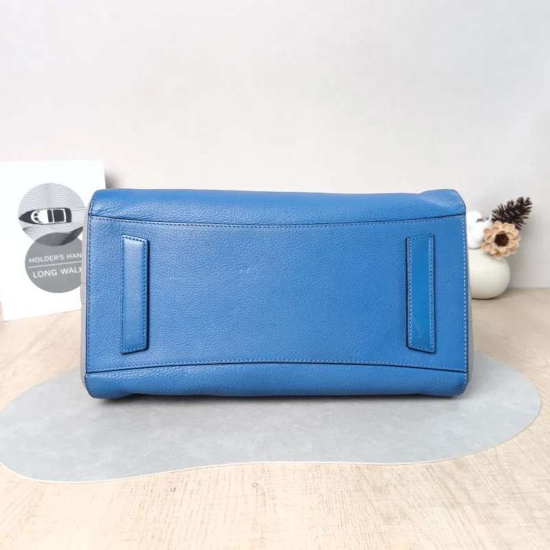 GIVENCHY Top Handle Bag tote Blue Grey Calfskin 33.5 × 18 × 28 cm — cover view 4 of 5
