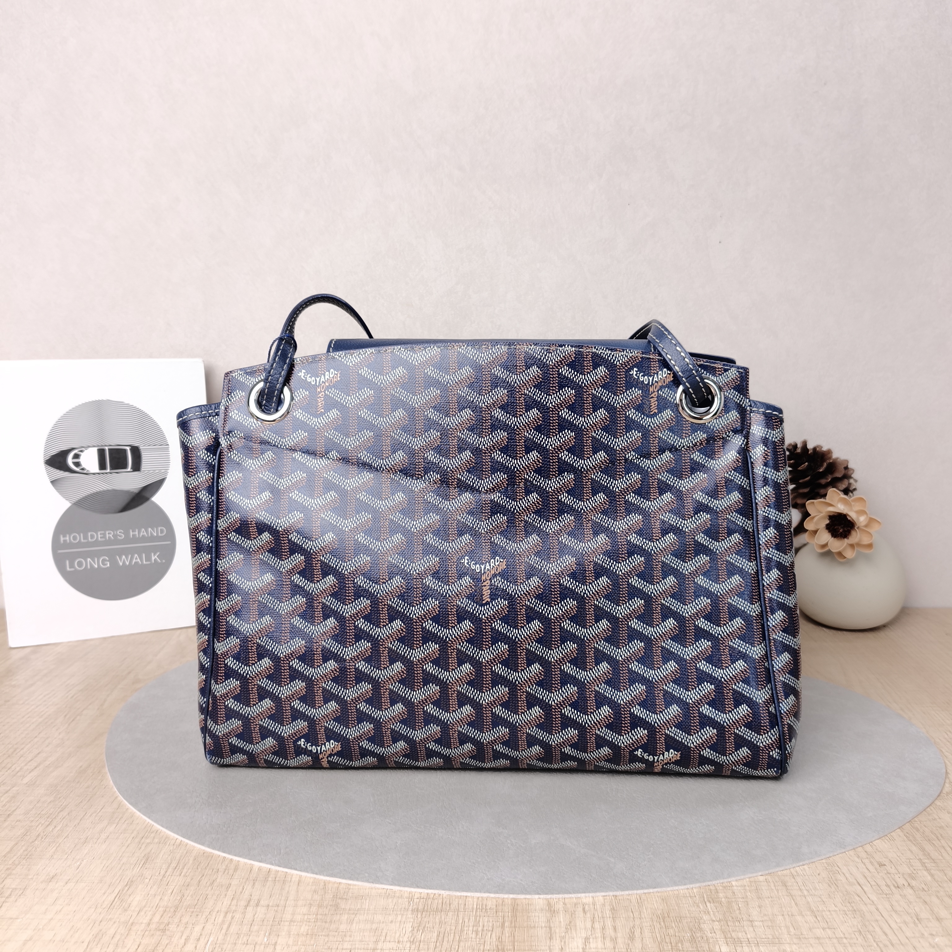 GOYARD Shoulder Bag Rouette Shoulder Bag Blue PVC Small31 × 14 × 23 cm