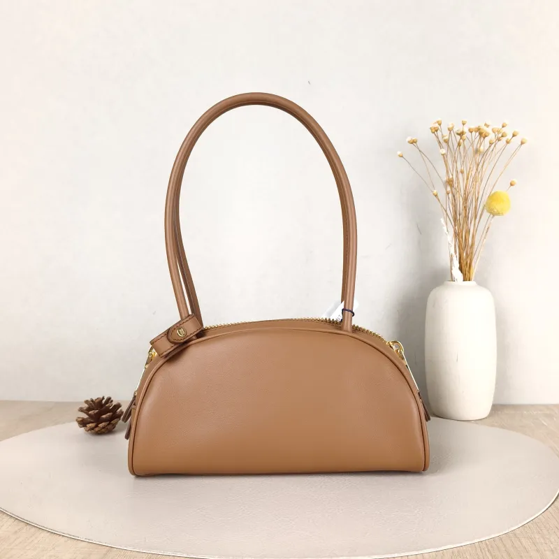 Miumiu Shoulder Bag Beau Brown Calfskin Small 23 × 10 × 11.5 cm — cover view 3 of 5