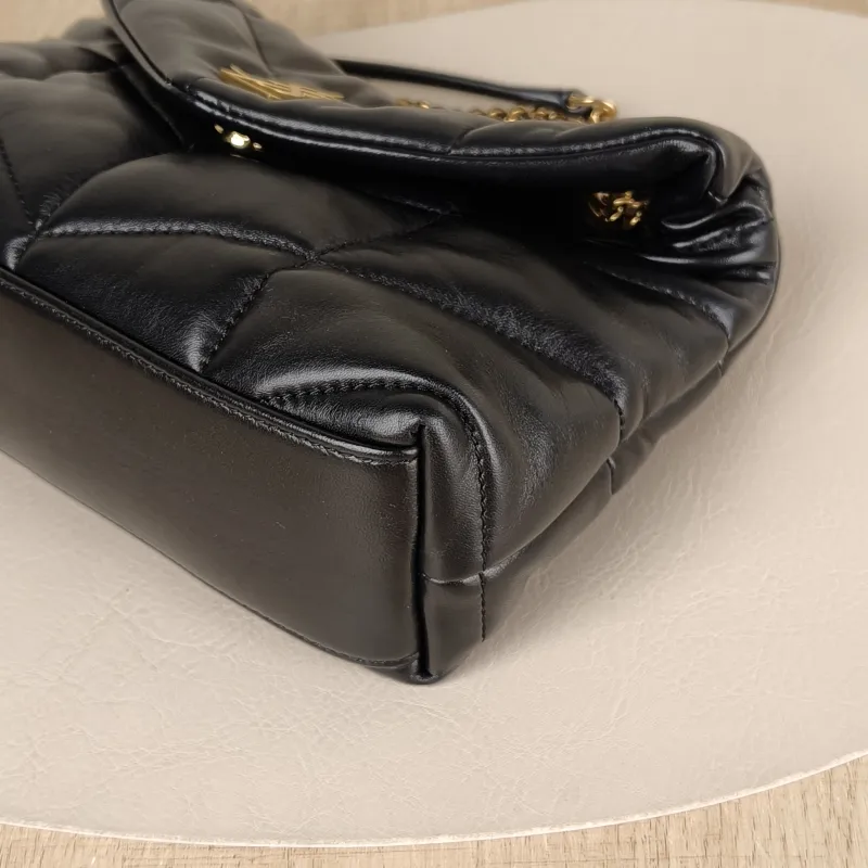SAINT LAURENT Crossbody Bag LOULOU PUFFER Mini 23 × 8.5 × 15.5 cm — detail view 10 of 10