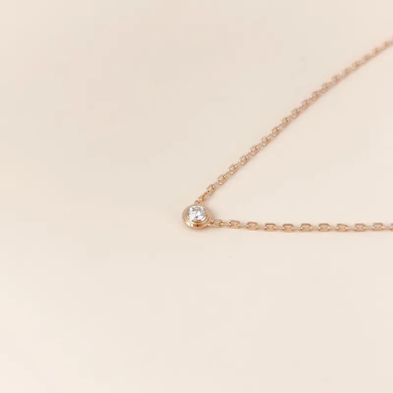 CARTIER Necklace d'Amour Necklace Rose Gold 18KR ose Gold Small 41cm — cover view 8 of 9
