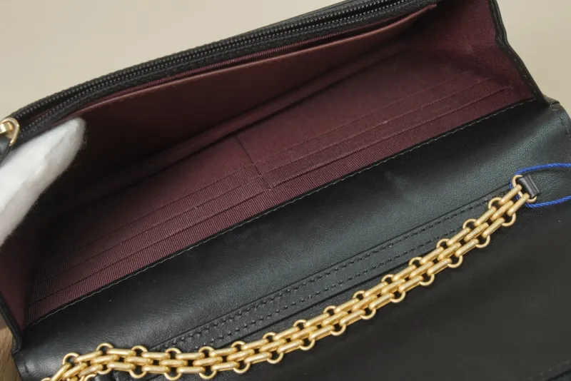 Chanel 2.55woc Black with Gold-Tone Hardware Calfskin27 · Authenticity Card · 19.2 × 3.5 × 12.3 cm — detail view 13 of 19
