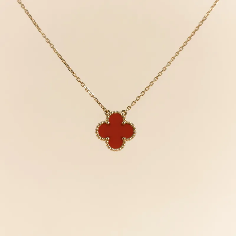Van Cleef & Arpels Necklace Alhambra Alhambra Collection Necklace 18KY ellow Gold Vintage Small 41cm